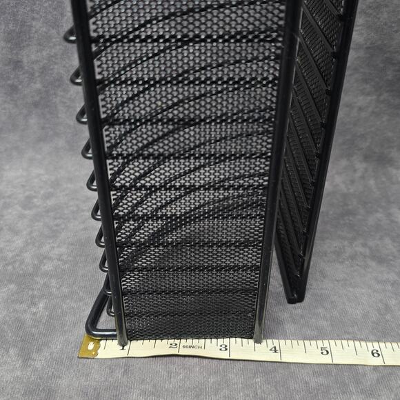 Black Metal CD Holder Shelf Organizer Rack Stand Tower for Compact Disc CDs - Picture 8 of 9